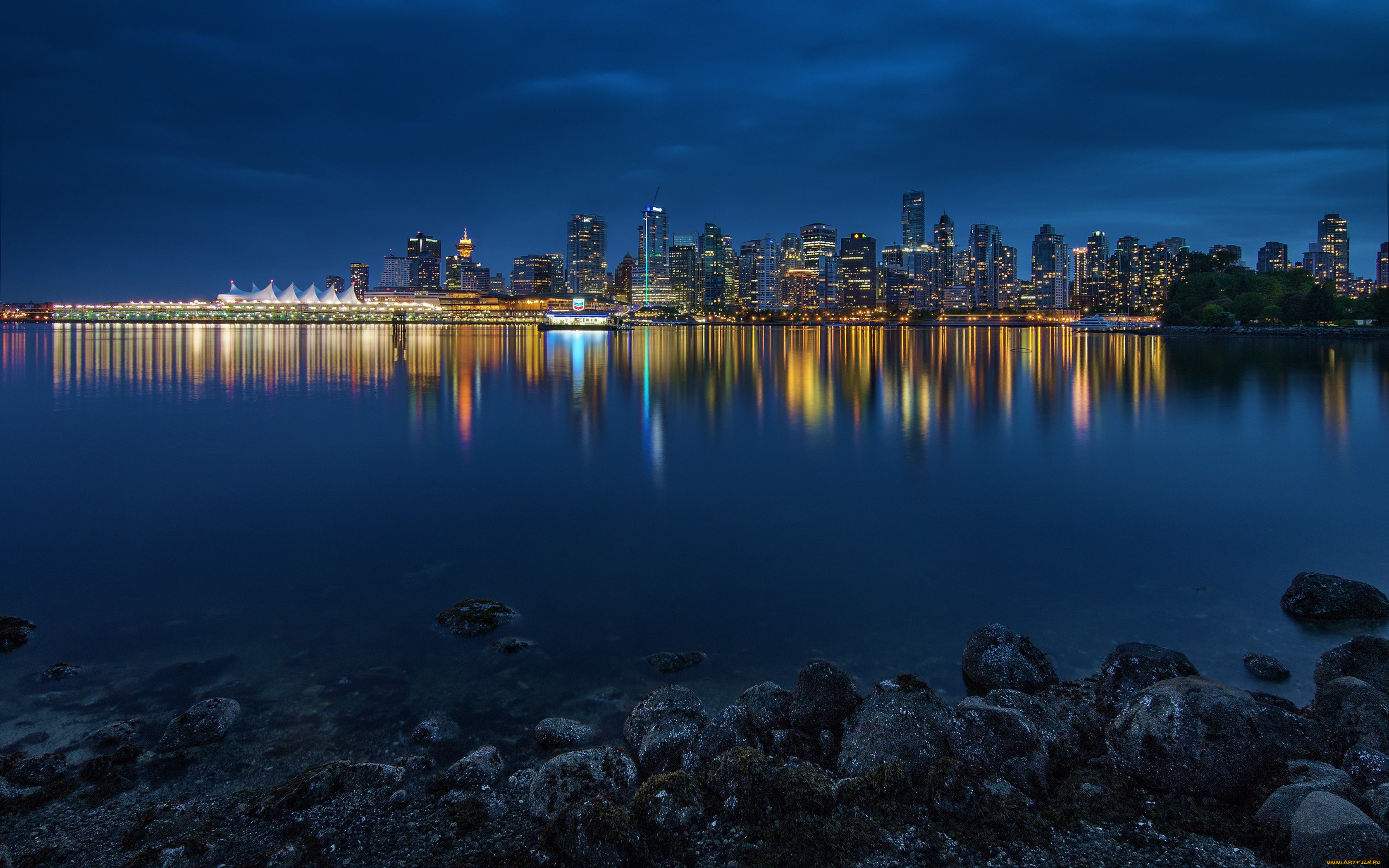 ,  , , dusk, , stanley, park, vancouver, 